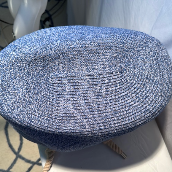 Nautical Blue Canvas Tote with Rope Handles - Picture 10 of 12